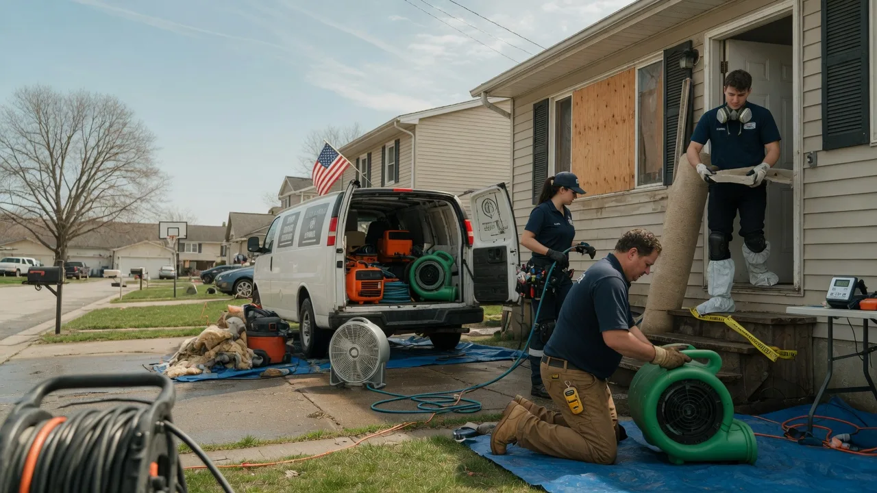 Water Damage Restoration in Maunie, IL near me